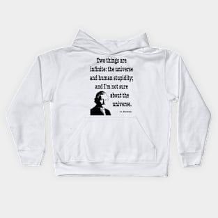 Albert Einstein Quote Kids Hoodie